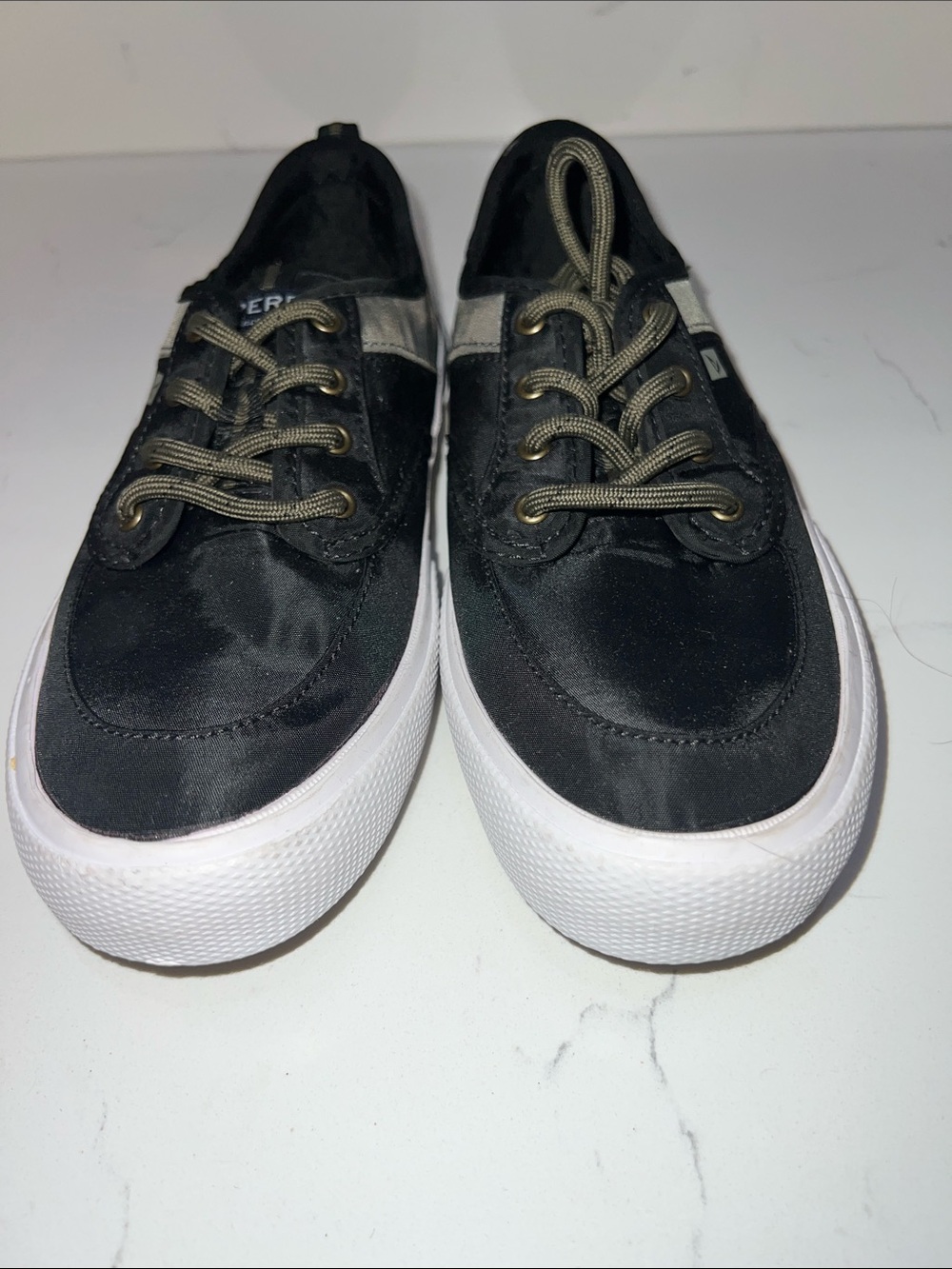 Sperry Kids Black and White Sneakers Size 3